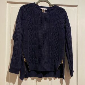 Cabi Navy Cable Knit Sweater